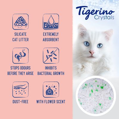 Tigerino Crystals Katzenstreu - Blossoms