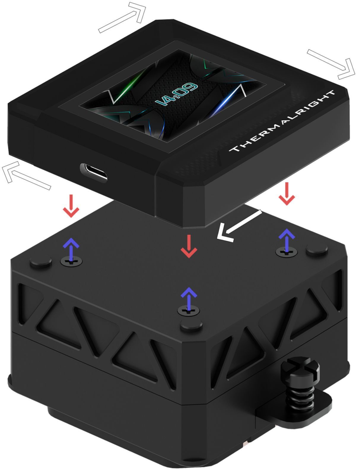 THERMALRIGHT - Frozen Warframe 240 SE - Raffreddamento a liquido AIO - Ventole da 120 mm - Display ARGB - Nero