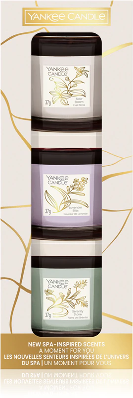 Conjunto de presente com amostras de velas Yankee Candle Little Luxuries