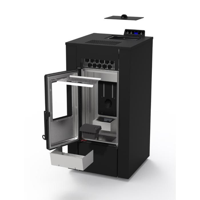 Airtight pellet stove - LVZ ALEXA 11 - Black