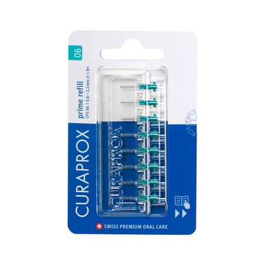 Curaprox Prime Start Turquoise tandenborstel navulset (8 stuks)