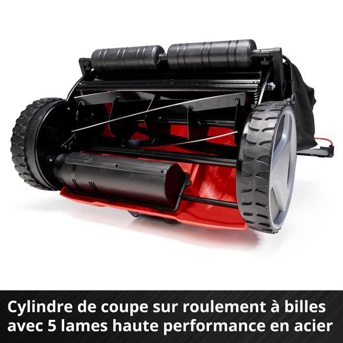Cortacésped manual inalámbrico Einhell GE-HM 18/38 Li Solo PXC (18 V, 400 m²). Se suministra sin batería ni cargador.