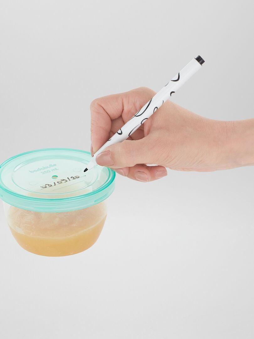 Set van 12 'Badabulle' potjes van 250 ml - veelkleurig