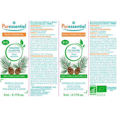 Puressentiel Huiles Essentielles Pin Sylvestre Bio Wild Pine eterisk olja 5 ml 5 ml