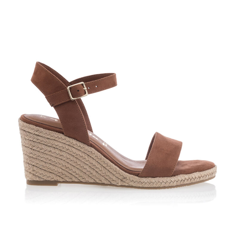 Braune Damen-Espadrilles mit Seilsohle