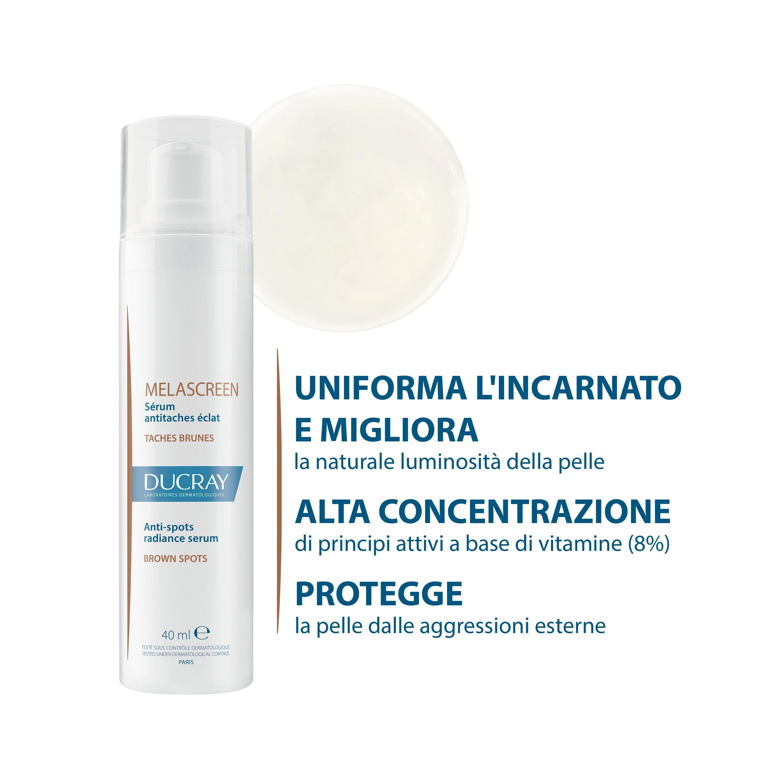 Melascreen Siero luminosità anti-macchie - Siero viso antimacchie