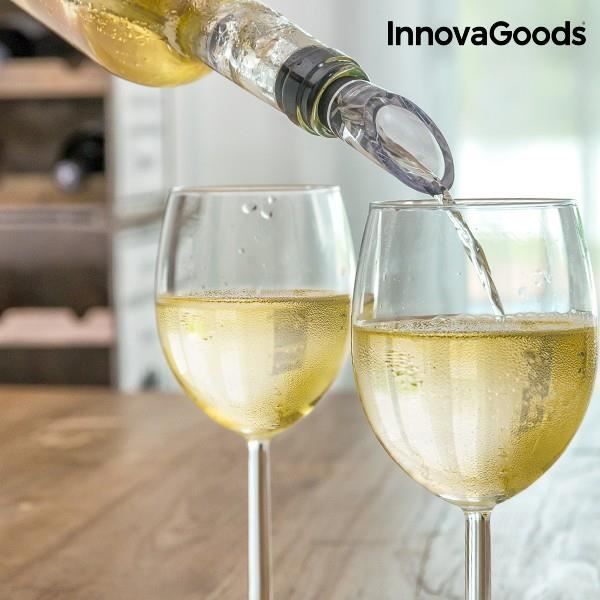 Rafraîchisseur de Vin avec Aérateur - InnovaGoods - Acier inoxydable - ABS - Design élégant