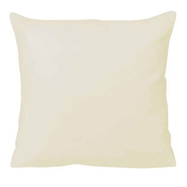 Poszewka satynowa 40x40 kremowa 155 jednobarwna