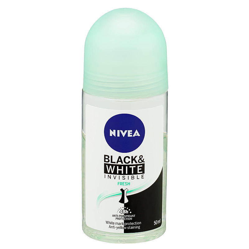 Nivea Roll-on Nivea 50 ml B&W Fresh kvinnor