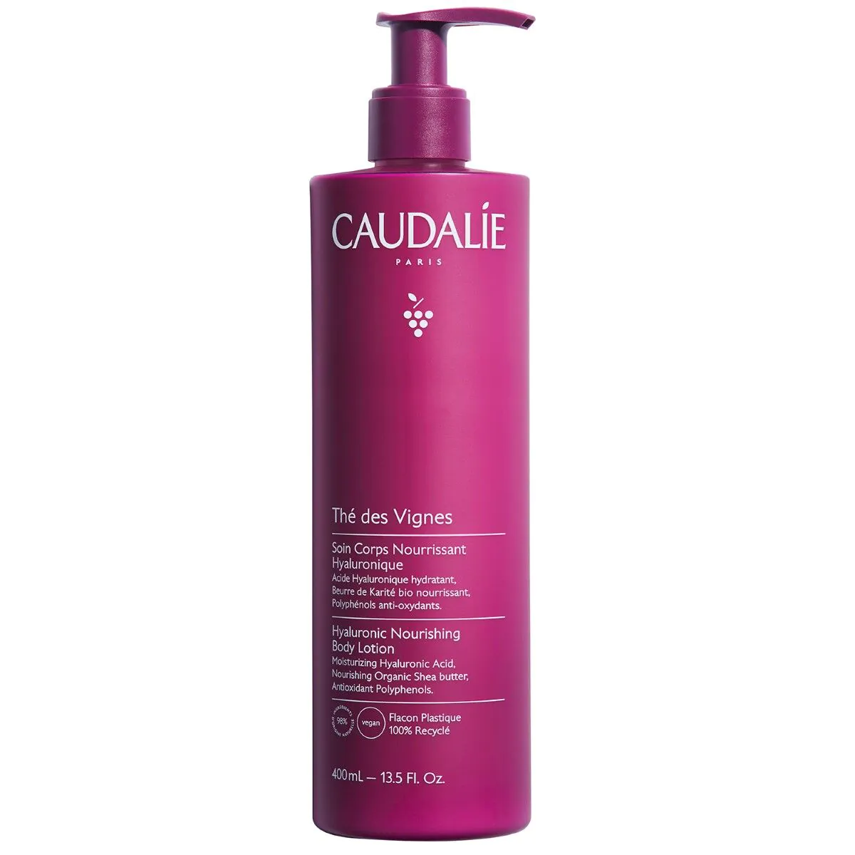 Caudalie The des Vignes Nawilżający balsam do ciała z kwasem hialuronowym, 400 ml