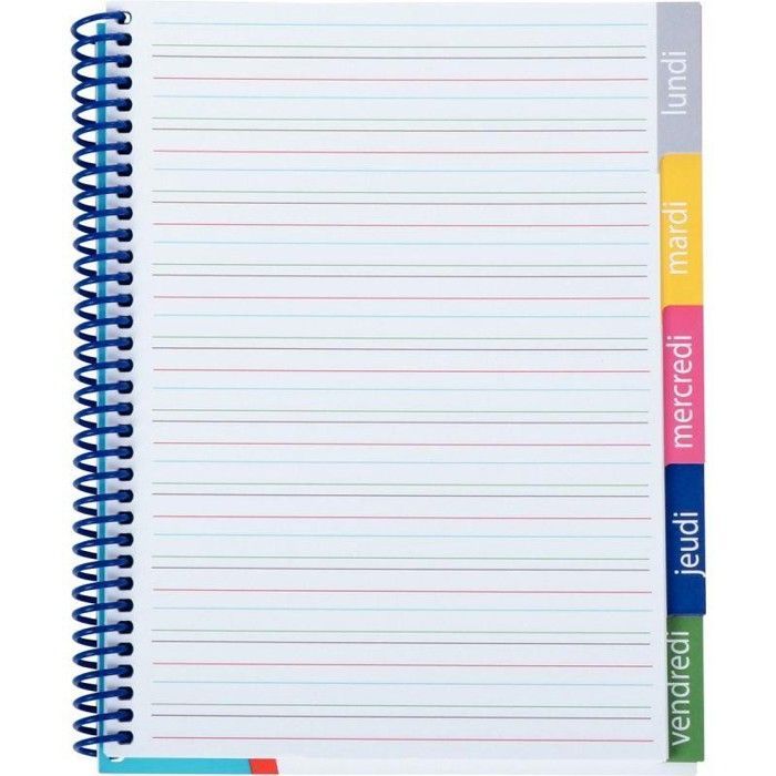 Dyslexia-friendly notebook, 17 x 22 cm