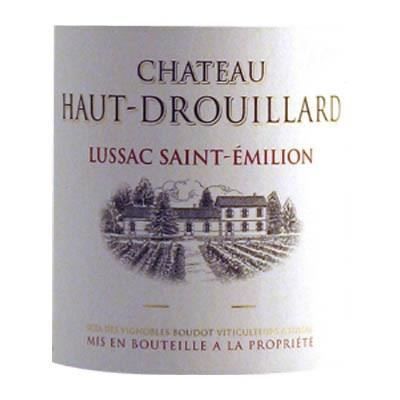 Château Haut-Drouillard 2022 Lussac Saint-Emilion - Vino Tinto Burdeos + Estuche de Madera