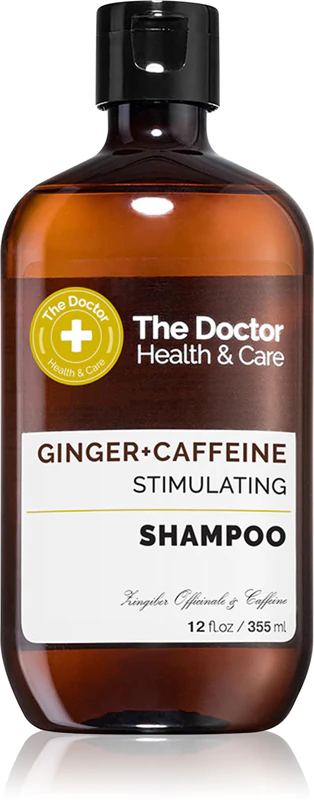 Shampoo estimulante Doctor Ginger + Cafeína para cabelos fracos e com tendência à queda, com cafeína.