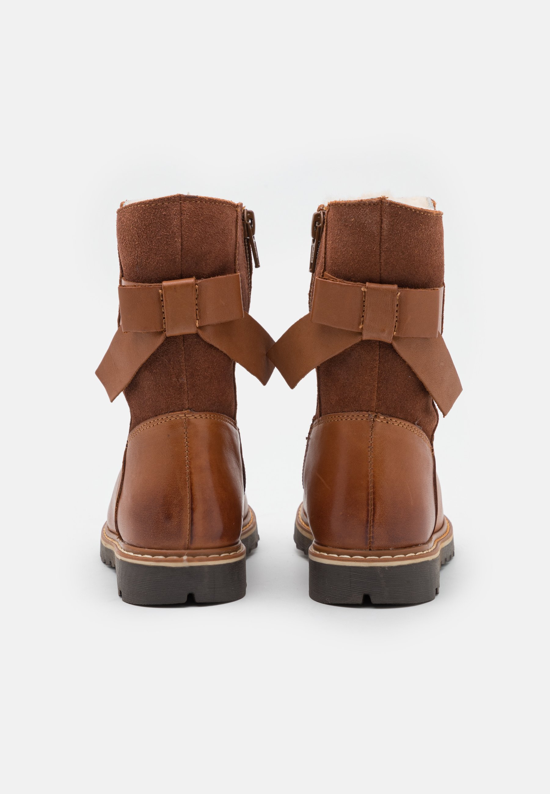 Friboo LEATHER - Kozačky - koňaková