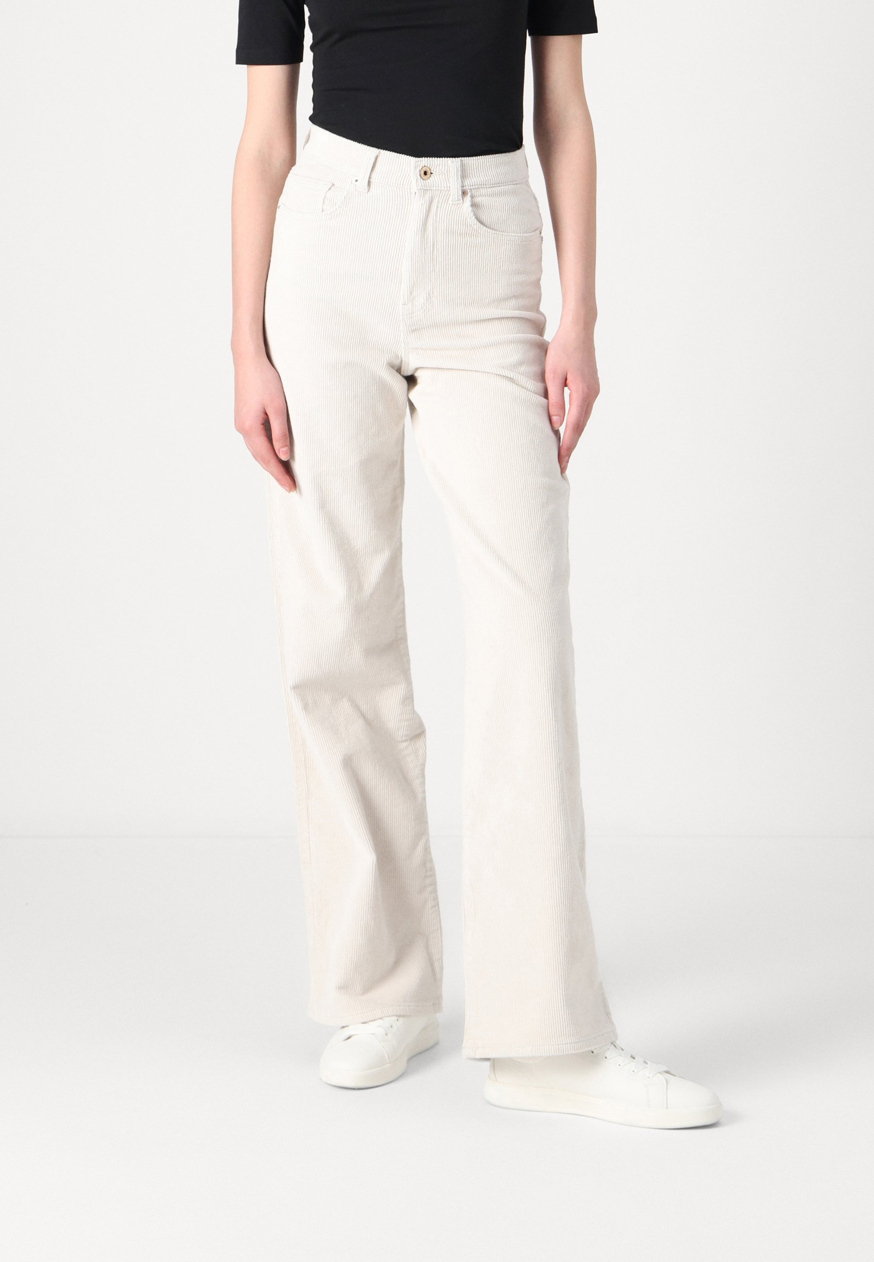 ONLY Tall ONLHOPE GLOBAL HIGH WAIST WIDE - Broek - puimsteen
