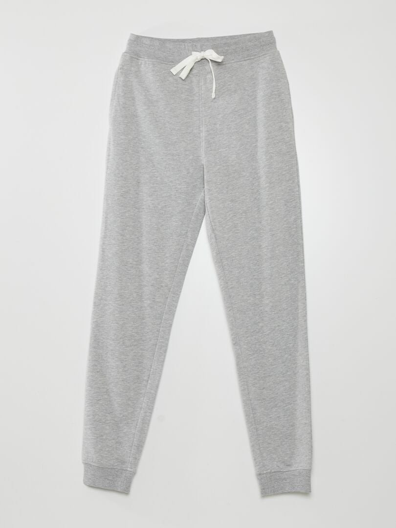 Joggingbroek van French terry - GRIJS