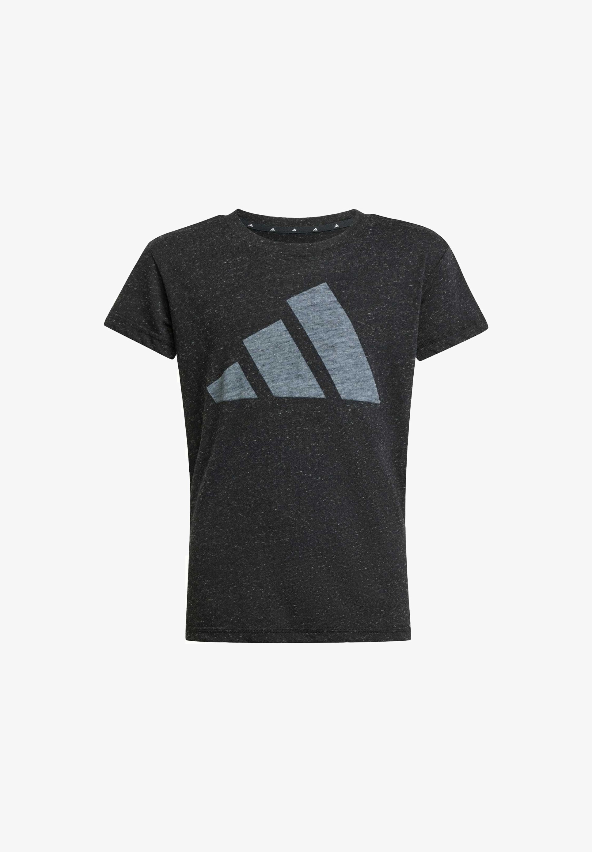adidas Sportswear ESSENTIALS KIDS - Tričko s potlačou - čiernobiele