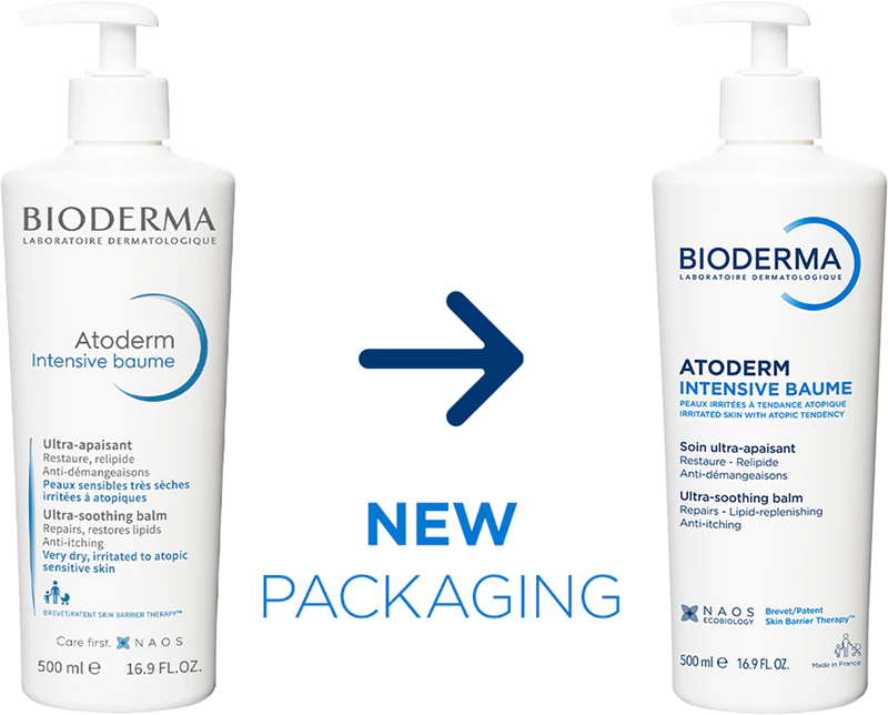 Bioderma Atoderm Intensive Baume, bálsamo intensamente suavizante para pele seca e atópica.