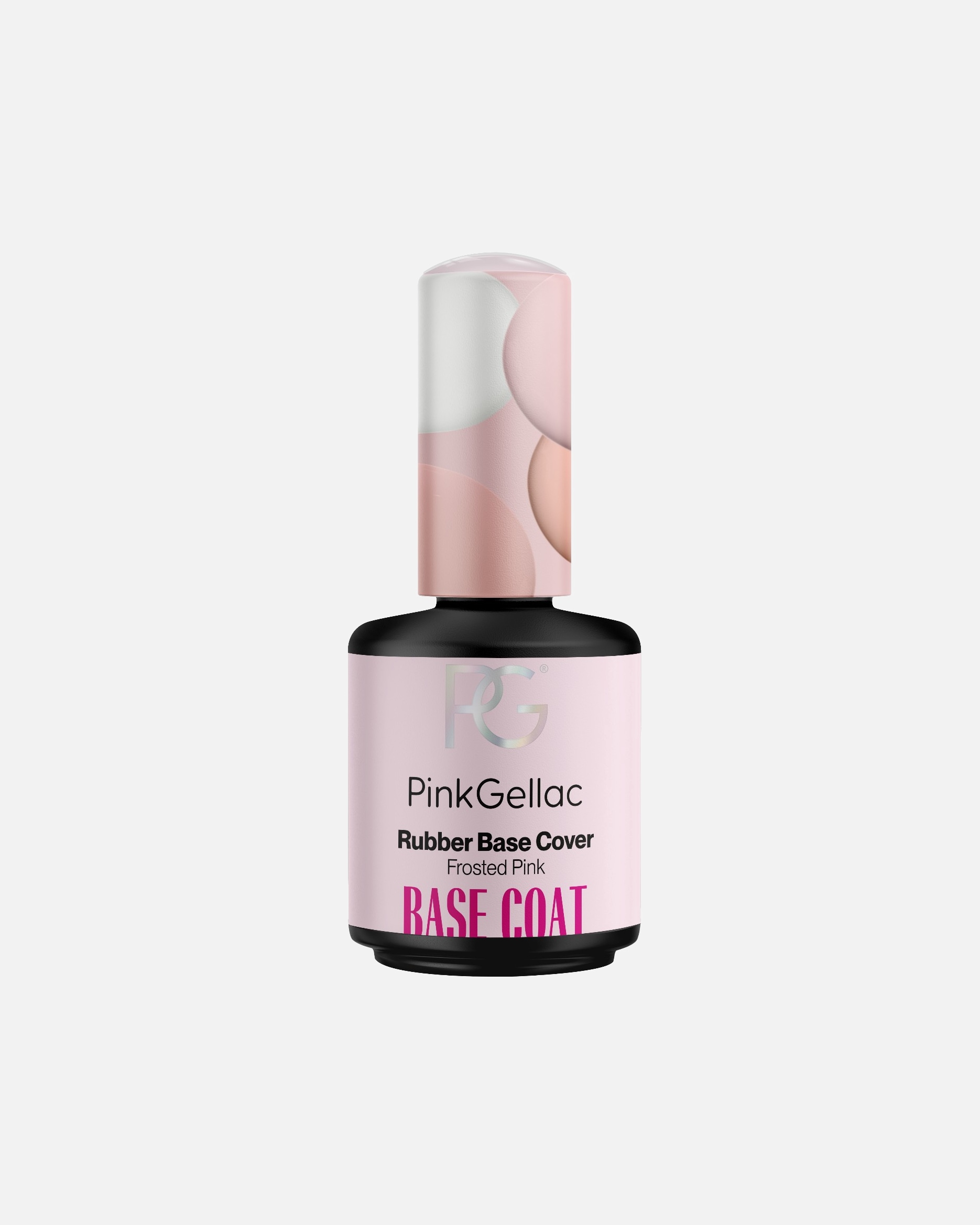 Pinkfarbener Gellac Unterlack, Gummibasis-Abdecklack – 15 ml