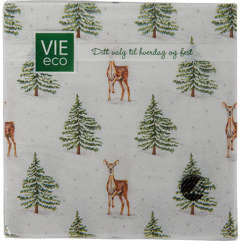 Vie Eco Servetten, 20 stuks, 33x33 cm, Advent