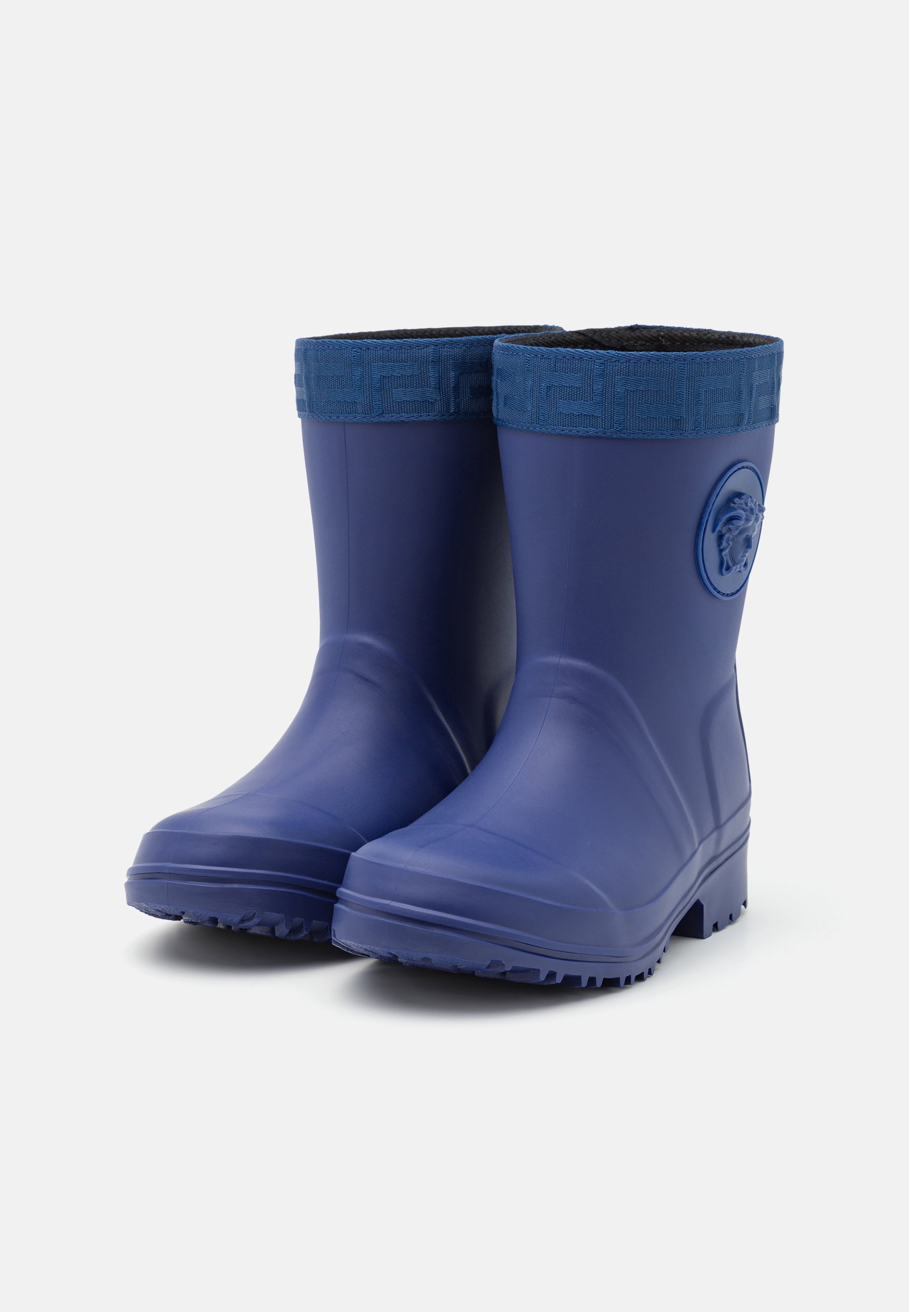 Versace UNISEX REGENBOOT BOB GREEK RIBBON BOOT - Regenlaarzen - keizerlijk blauw