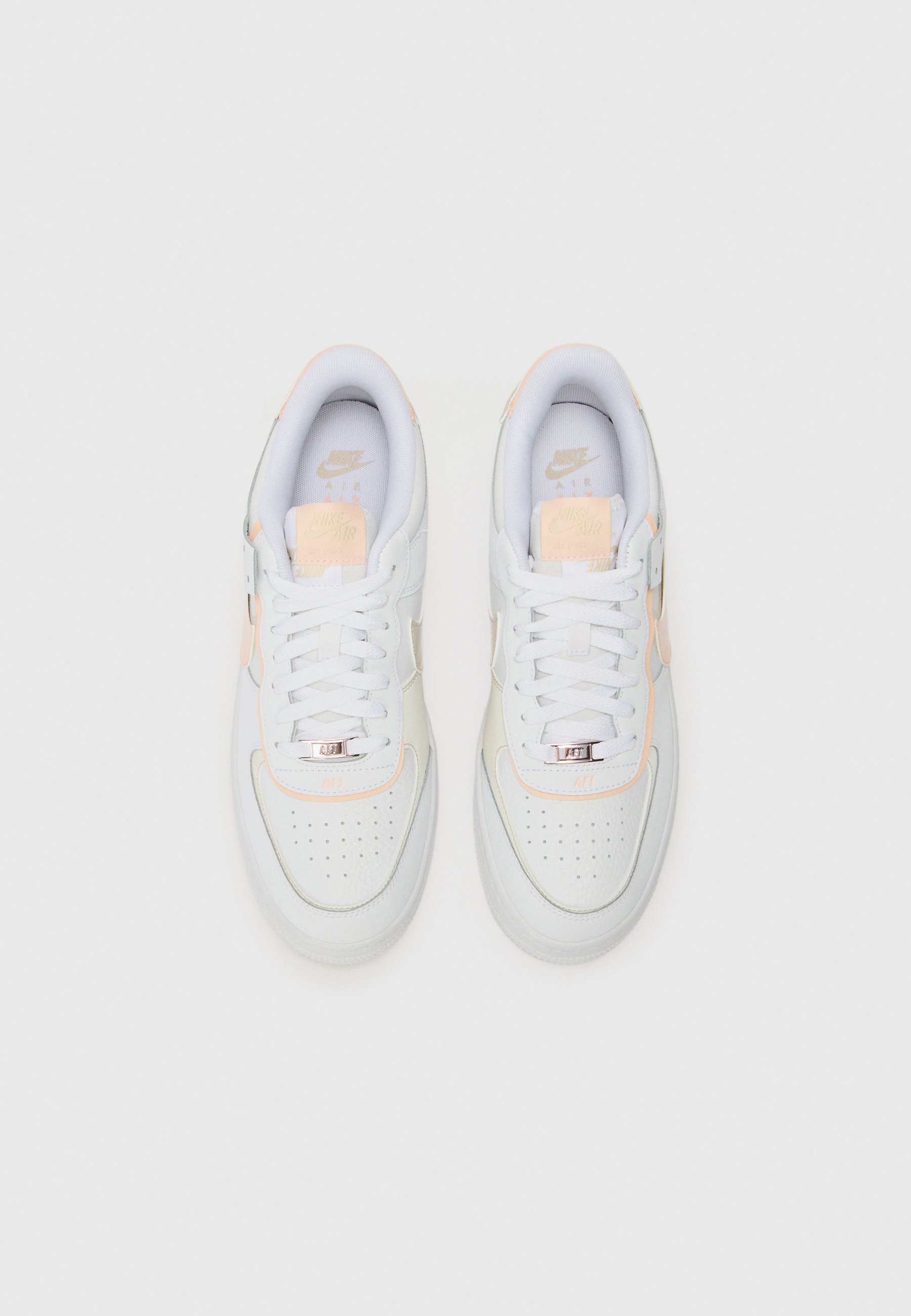 Baskets Nike Sportswear AF1 SHADOW - blanc/corail délavé/marron bois clair