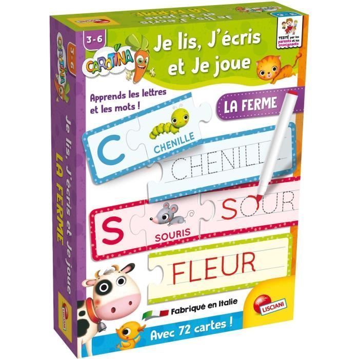 I Read, I Write and I Play - The Farm - Educational Game - CAROTINA BABY - Learning to read and write