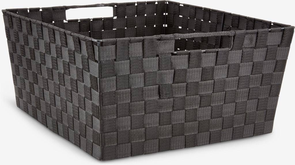 ASMUS Košara ASMUS Š43xD47xV22 cm crna