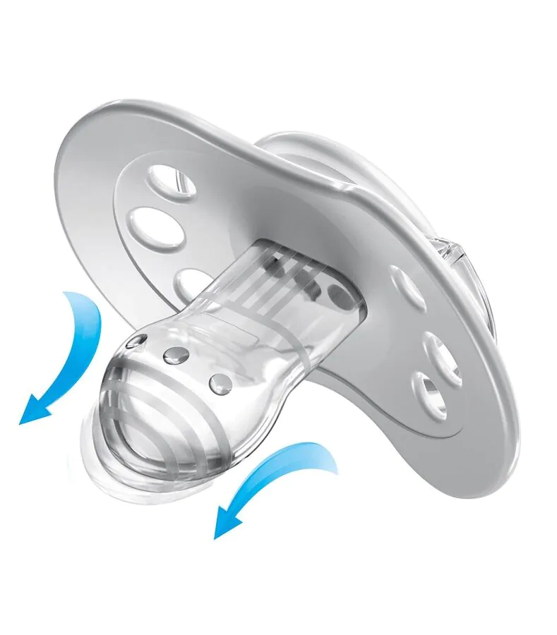 Lovi Smoczek Silikonowy Dynamiczny Salt&Pepper 6-18M