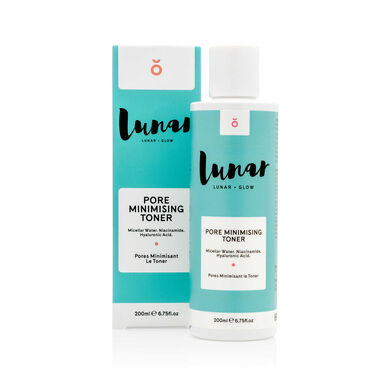 Lunar Glow Pore Minimizing Toner Denní pleťový toner s kyselinou hyaluronovou Minimalizátor pórů 200 ml 200 ml