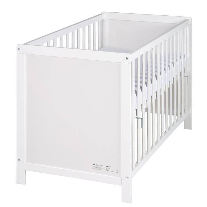2-in-1 Co-Sleeping Baby Cot - 60 x 130 cm - ROBA - White