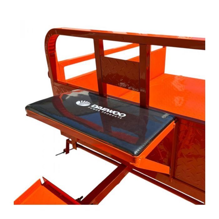 Remolque con freno de 450 kg para todas las marcas de motocultores con laterales plegables, DAEWOO DATR145