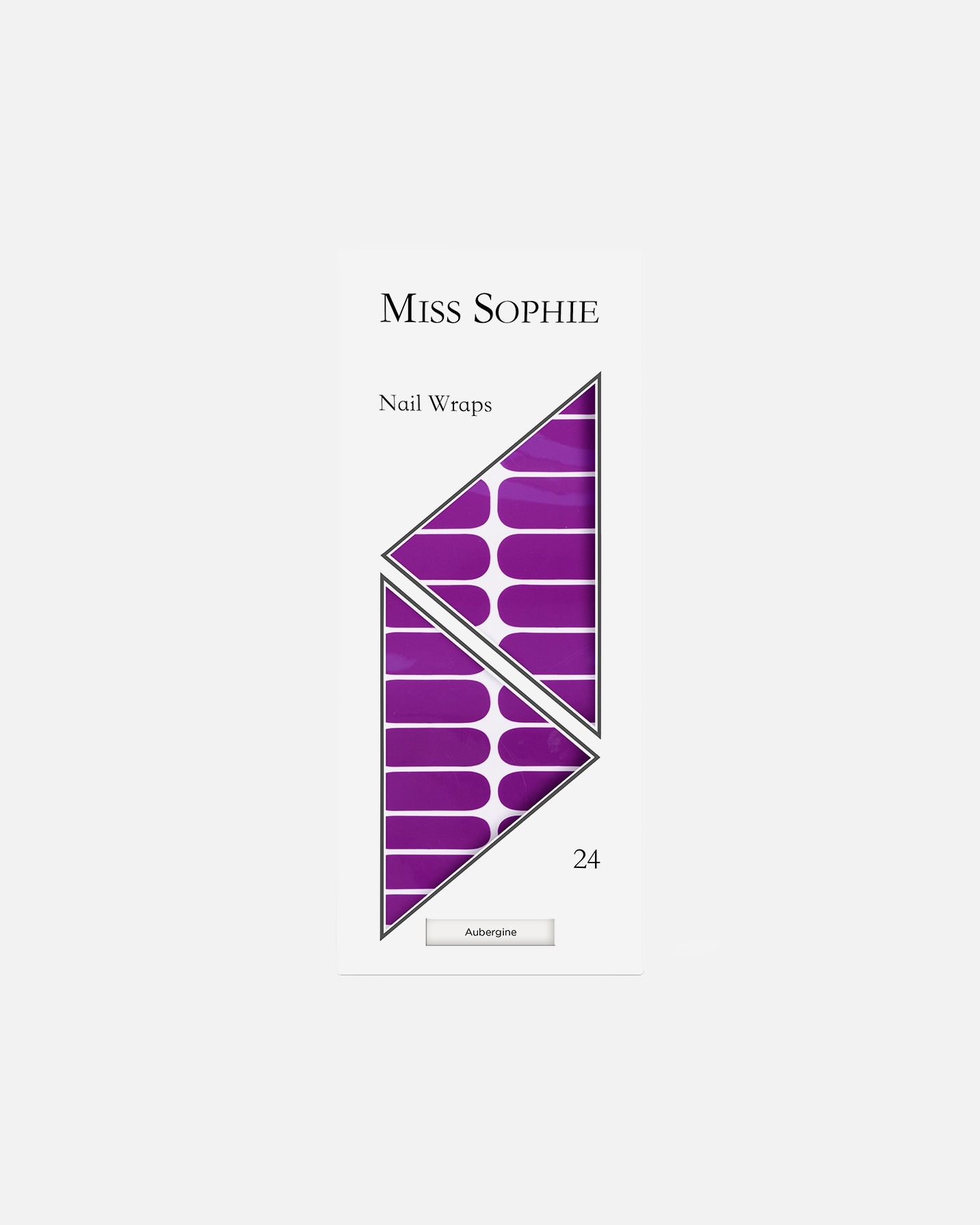 Dizajn nechtov Miss Sophie Baklažán - 1 kus