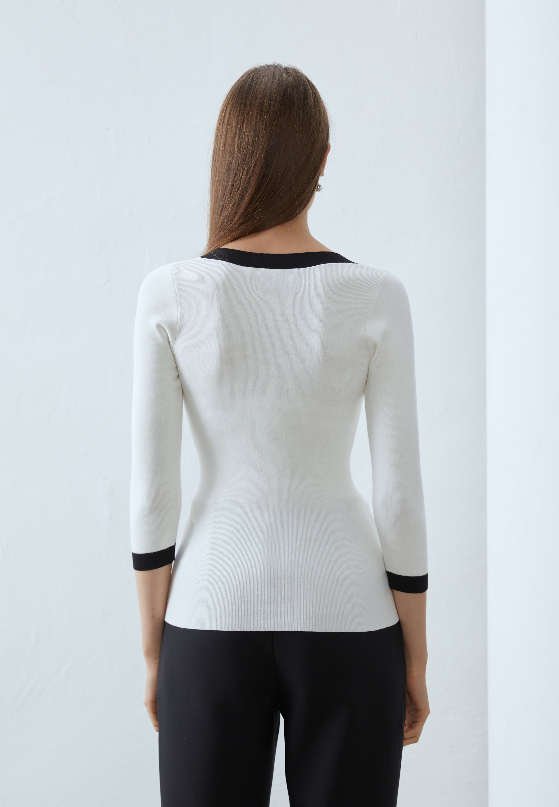 Anna Field Jumper - white/black