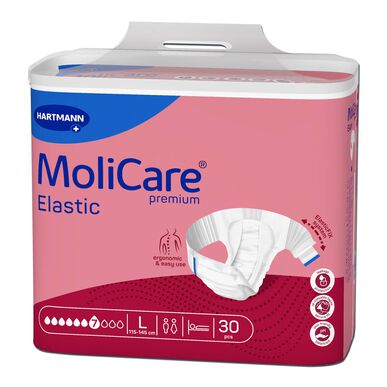 Molicare-inkontinenssivaipat 7 tippaa, joustavat, L, 30 kpl, 30 kpl
