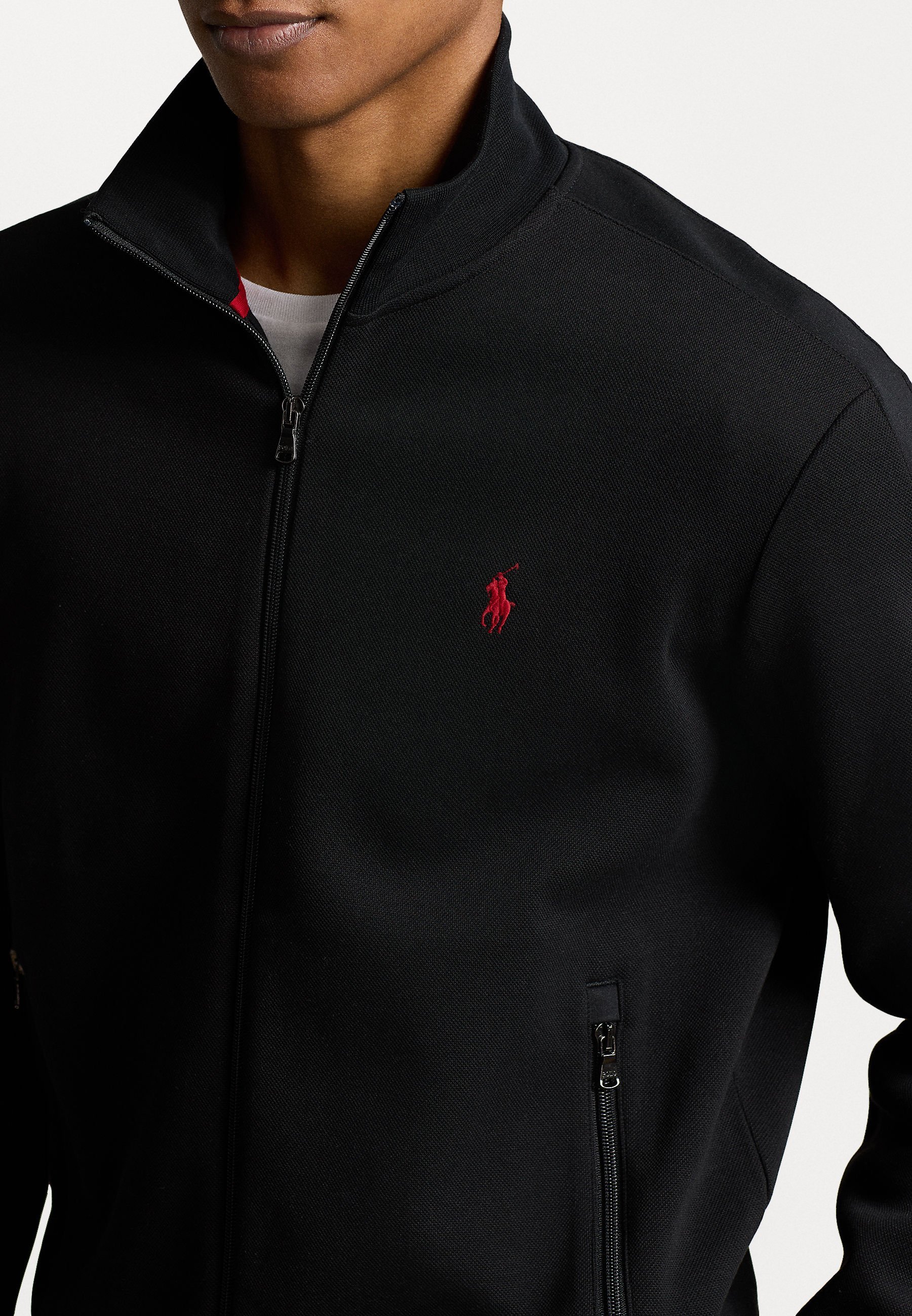 Giacca sportiva Polo Ralph Lauren in doppia maglia - Felpa con zip - nera