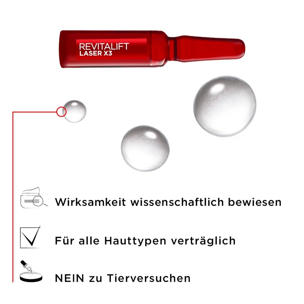 L'Oréal Paris Revitalift piling lica laserske ampule protiv starenja - 9,1 ml