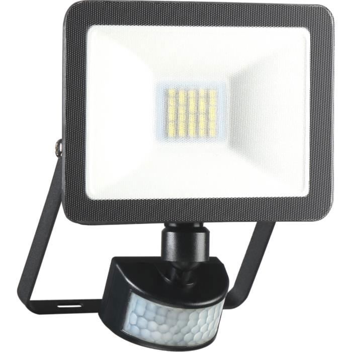 LED-buitenschijnwerper met bewegingsdetector - ELRO LF60 - 10W - 800LM - IP54 waterdicht - Zwart