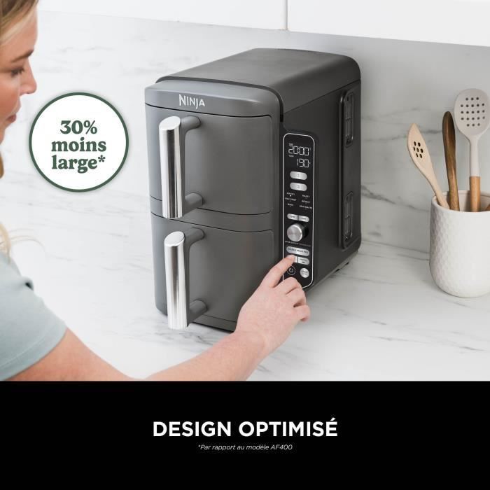 NINJA Airfryer - Dubbele Stapel XL SL400EU - Inhoud 9,5 liter - 6 kookprogramma's - 2470W