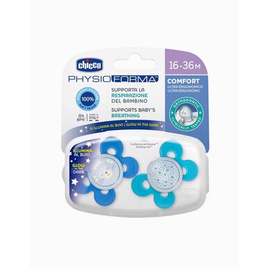 Chicco Chuchas Physio Comfort Lumi 16-36m      2 un 2 un