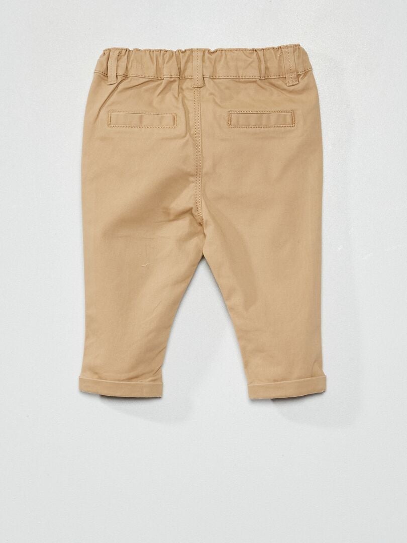 Effen chino's - BEIGE