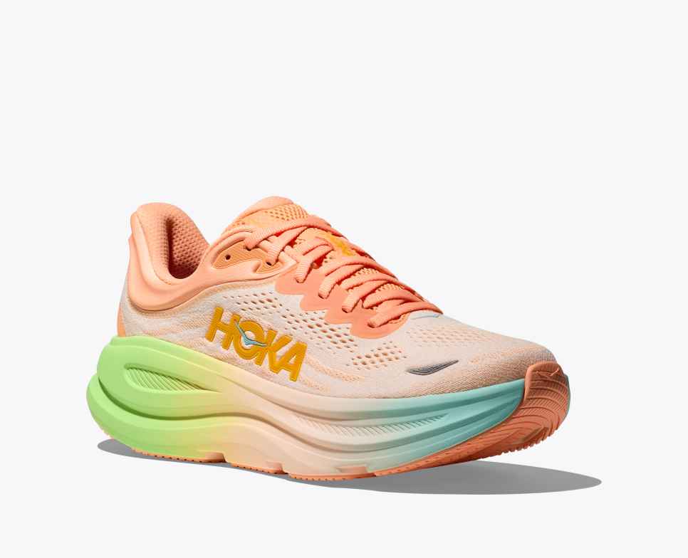 HOKA Bondi 9 Fagy / Halvány mandarin