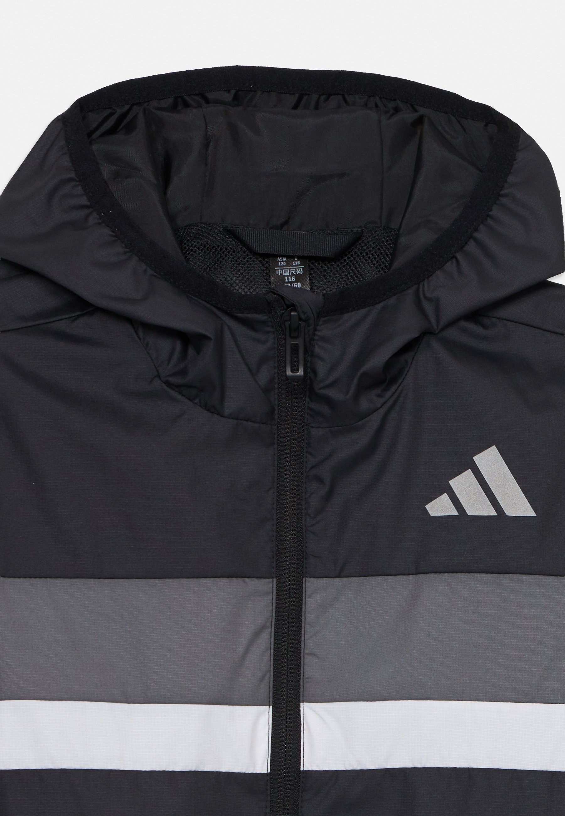 adidas Performance TIBERIOERIO KIDS UNISEX - Tuulitakki - black/grey/valkoinen