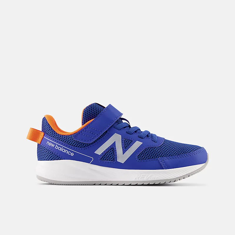 Kinder 570v3 Lace Bungee met bovenband – Kobaltblauw met feloranje