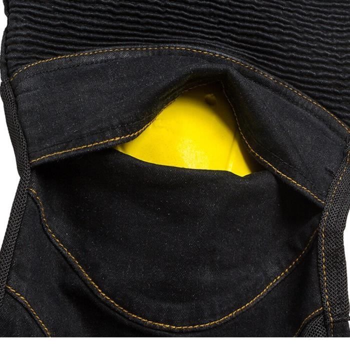 Pantalones de motocross para hombre y mujer con 4 protectores de cadera y rodilla.