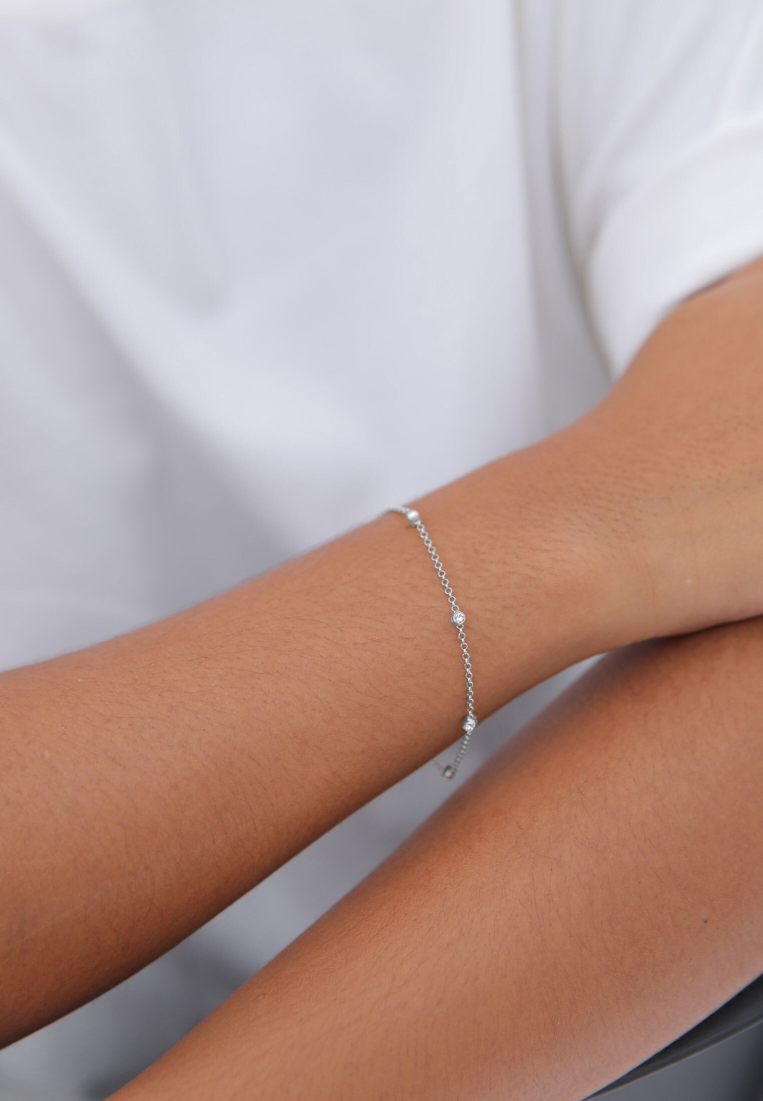Elli Femmes Classique Basique avec Cristaux en Argent Sterling 925