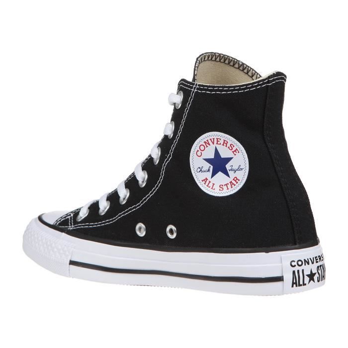 Zapatillas altas de lona CONVERSE, negras, unisex