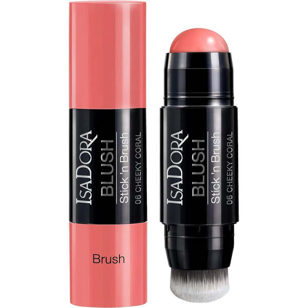 Isadora Blush Stick 'N Brush 7,2 g - 06 Cheeky Coral