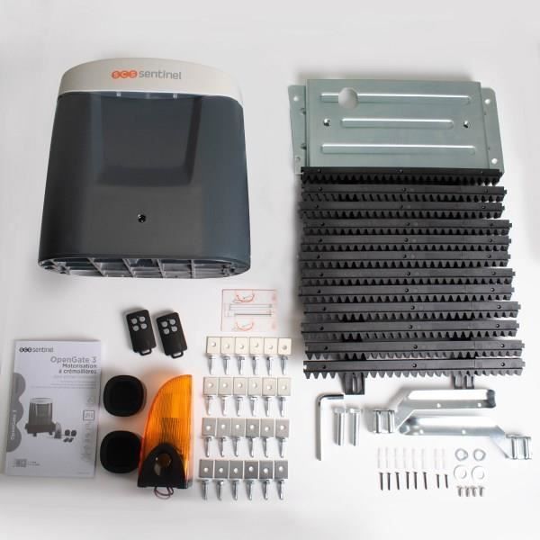 Kit motore per cancello scorrevole - SCS SENTINEL - OpenGate 3 - Fino a 500 kg e 5 metri max