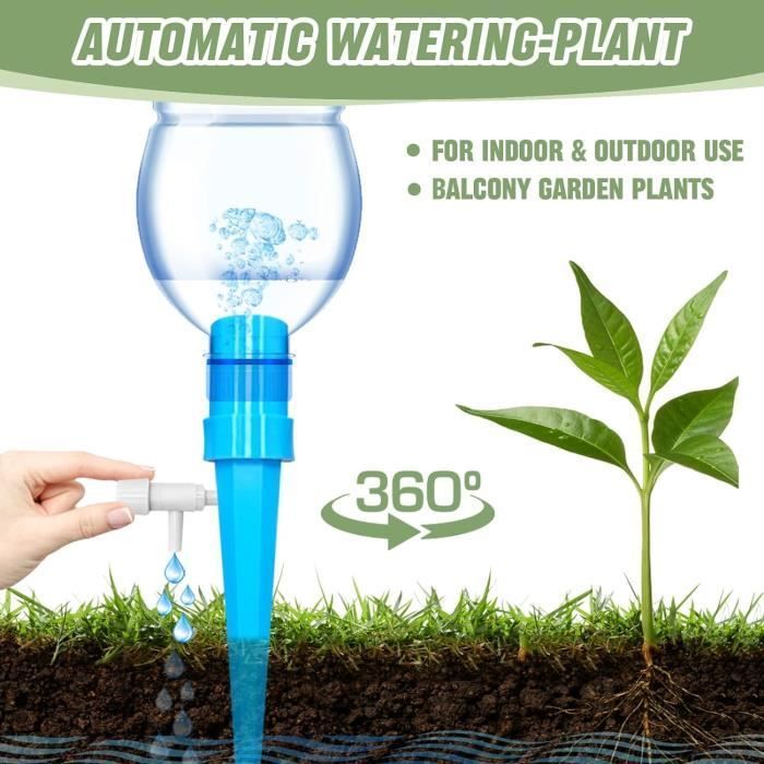 32 pcs Goutte à Goutte Bouteille, Arrosage Goutte a Goutte avec Vannes Réglables Irrigation Systeme Arrosage, Arroseur Automatique